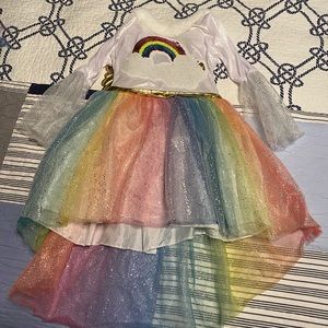 Halloween Costume - Kid size small. Unicorn with detachable wings and headband